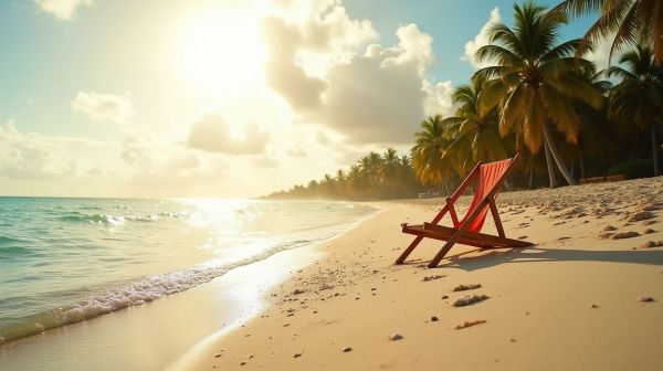 Les plages tranquilles de la barbade, loin de la foule